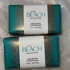Bath & Body Works "At the beach" Shea Butter Cleansing Bars! 2 bars, New